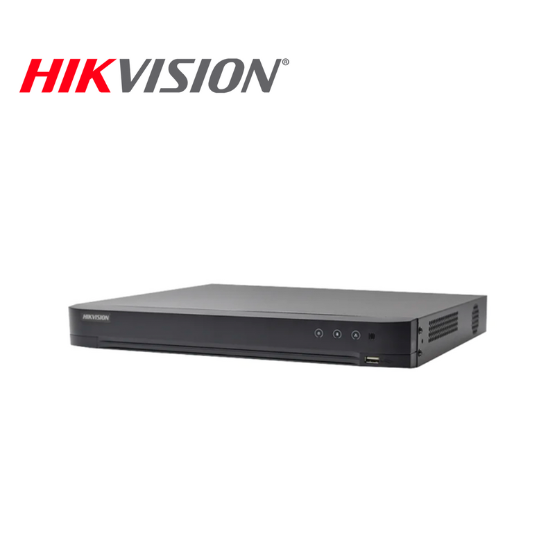 Videograbador de 32 canales análogo ACUSENSE 8 canales IP 2 bahías de disco duro Marca: Hikvision