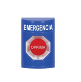 Botón de Emergencia azul sin cobertor de botón rojo (giro para reset) STI-SS2401EM-ES Marca: STI