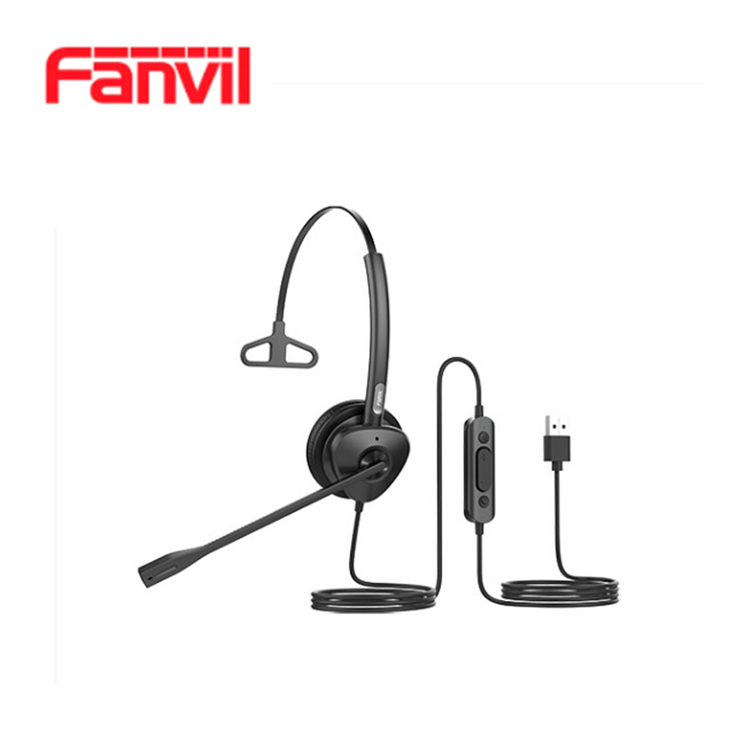 Diadema dual auricular QD A RJ9 audio HD HT301 Marca: Fanvil