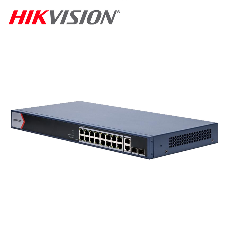 Switch PoE 16 Puertos Inteligente DS-3E1520P-EI/M Marca: Hikvision