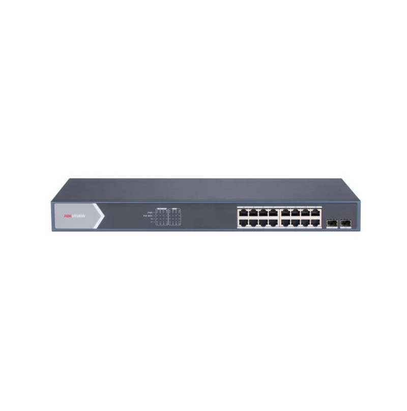 Switch de 16 Puertos 1000 Mbps PoE+ DS3E1518PSI Marca: Hikvision