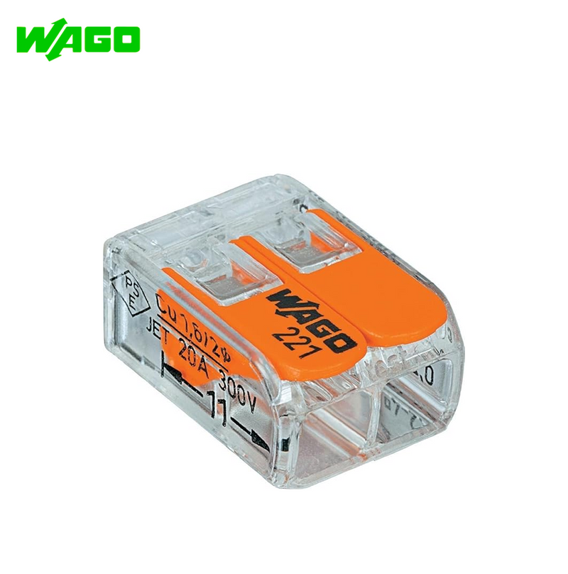 Conectores compactos 2 conductores 221-412 Marca: Wago