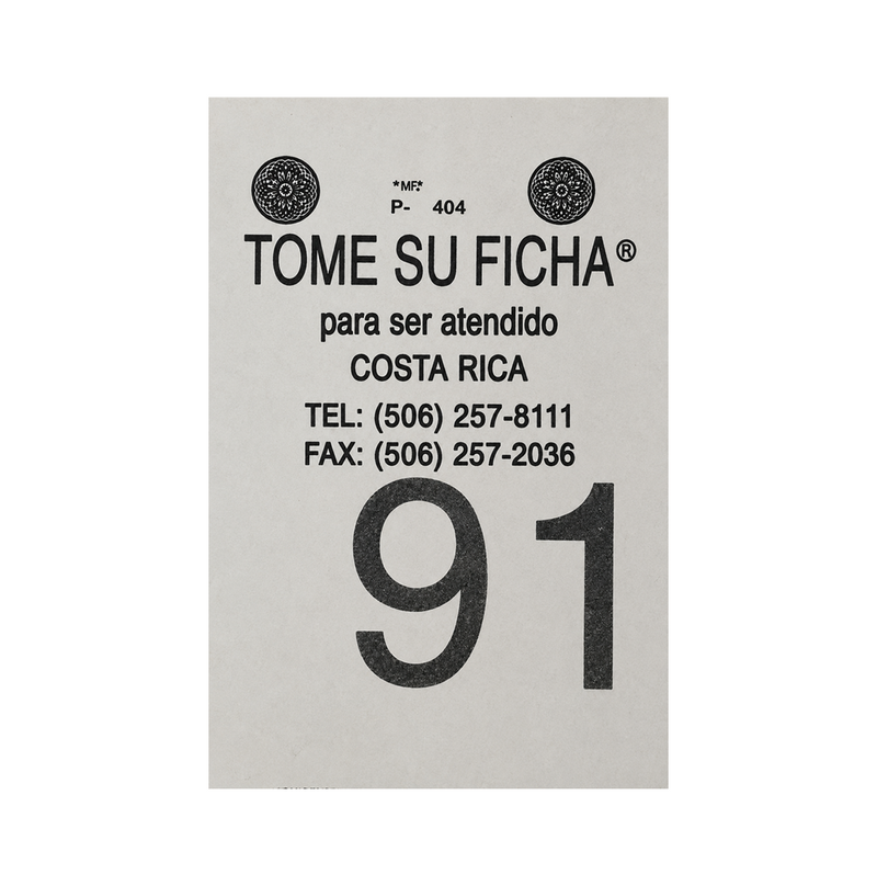 Rollo de tiquetes 2 digitos verde Marca: TAKE ATAB