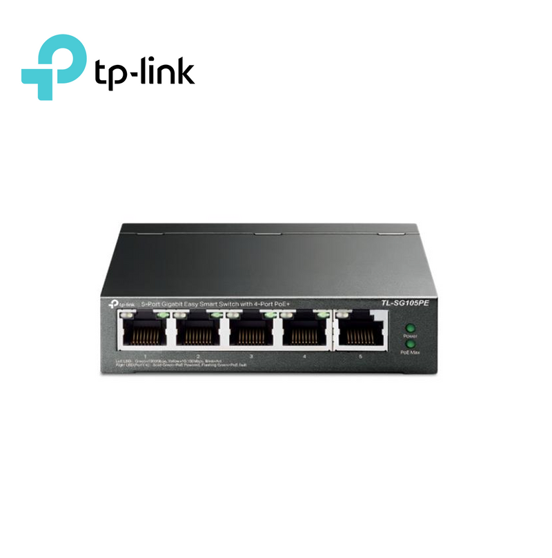 Switch de 5 puertos  administrable color gris TL-SG105PE(UN) Marca: TP-Link