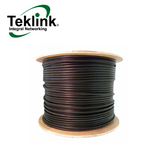 Cable UTP CAT6 para exterior doble forro con mensajero 23AWG-305M Marca: Teklink