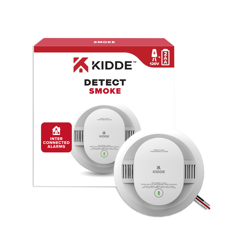 Detector de humo fotoeléctrico de batería AA 20SAR Marca: Kidde