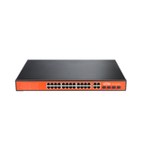 Switch PoE de 24 puertos más 2 puerto SFP de hasta 1.2Gbps Gigabit 802.3af/at para rack de 19 Marca: Wi-Tek