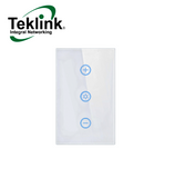 Apagador Inteligente WIFI Tecnología Tuya 3 Luces Con Dimmer 150W TK-DS-172 Marca: Teklink