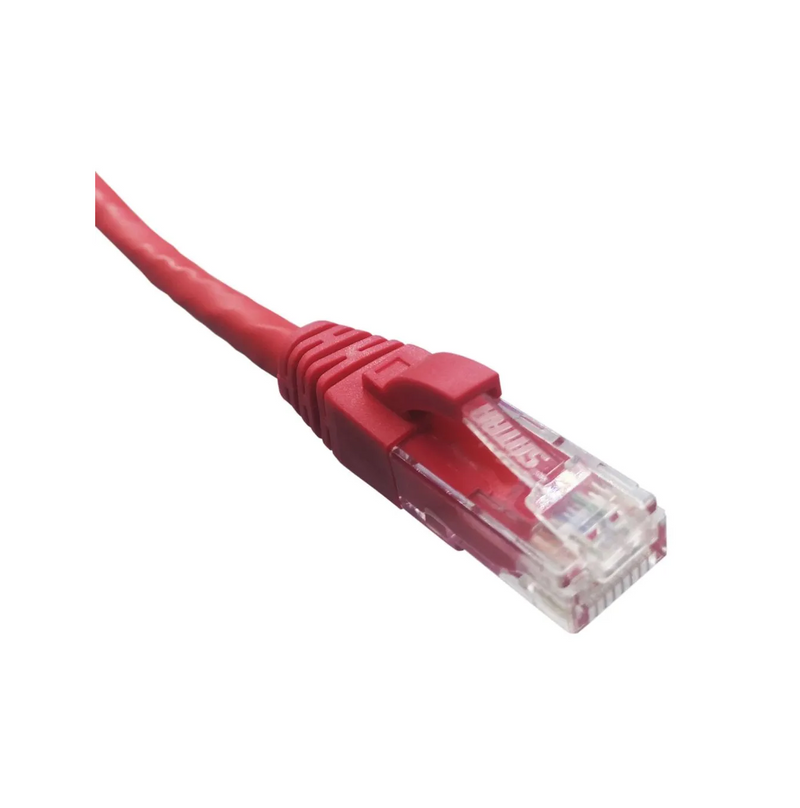 Patch cord UTP, CAT5E, con funda,  3 pies (91.44 cm) Rojo MCE-01F03R Marca: Cablix