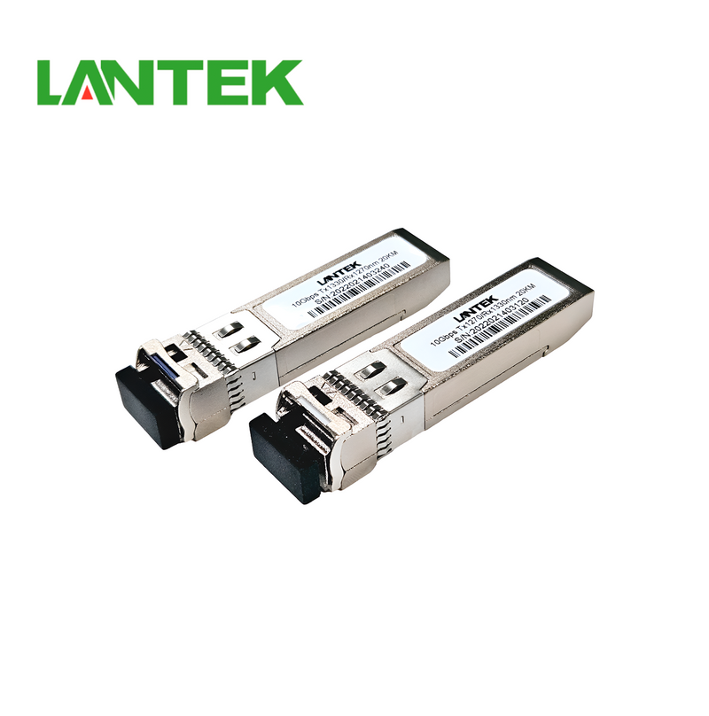Transceiver 10G SFP+ LC BIDI Monomodo 10/20km 1270/1330 (Kit 2 Pcs) LTK-SFP+20KM Marca: Lantek
