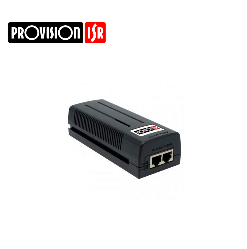 Inyector PoE 1 canal Ethernet IEEE802.3at (30W) PoEI-0130 Marca: Provision