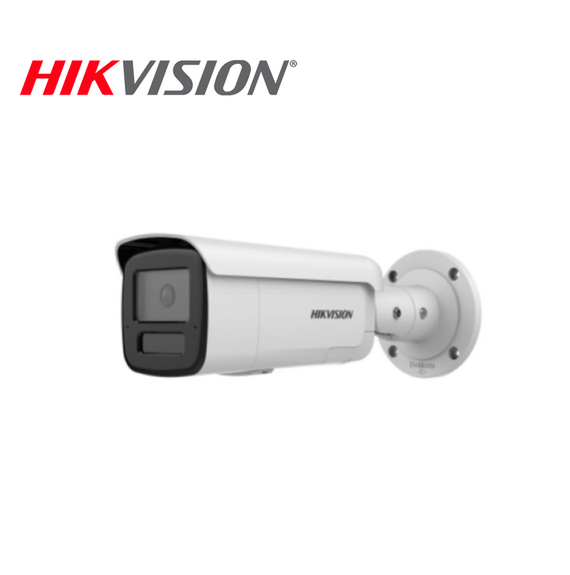 Cámara de seguridad IP 4MP tipo bullet con luz estroboscópica Marca: Hikvision