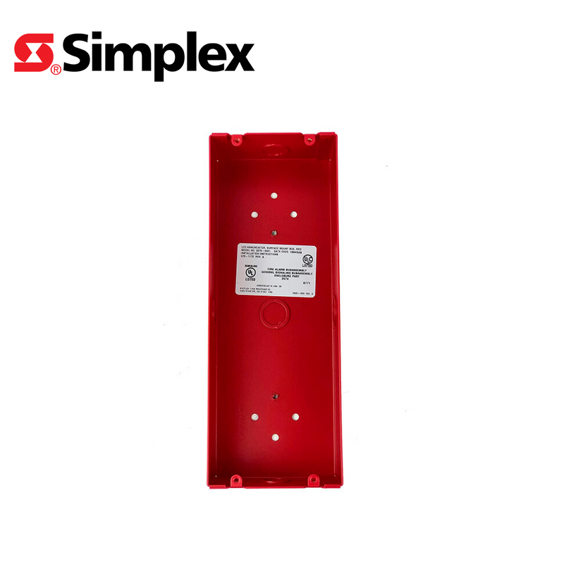 Caja de montaje de 6 gang para anunciador remoto 4606/4007ES Marca: Simplex