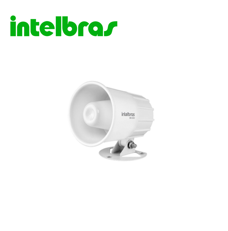 Sirena 12v dos tonos, 20Watts Blanca SIR 2000 Marca: Intelbras