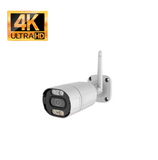 Cámara de seguridad tipo bullet Wi-Fi live IP de 8MP