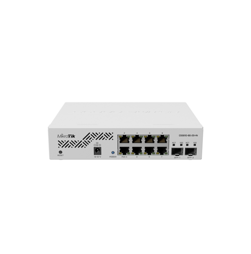 Switch smart con SwitchOS de 8 puertos SFP+ 10G Desktop/Rack Marca: Mikrotik