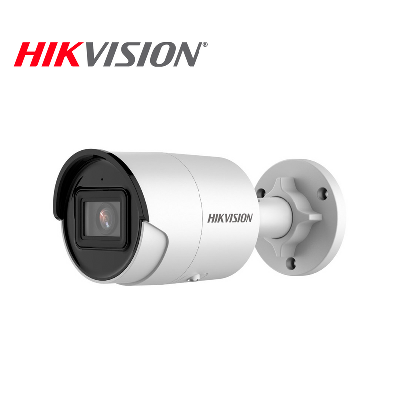 Cámara de seguridad IP de 6MP tipo bullet IP67. H.265+.AcuSense DarkFighter DS-2CD2066G2-I Marca: Hikvision