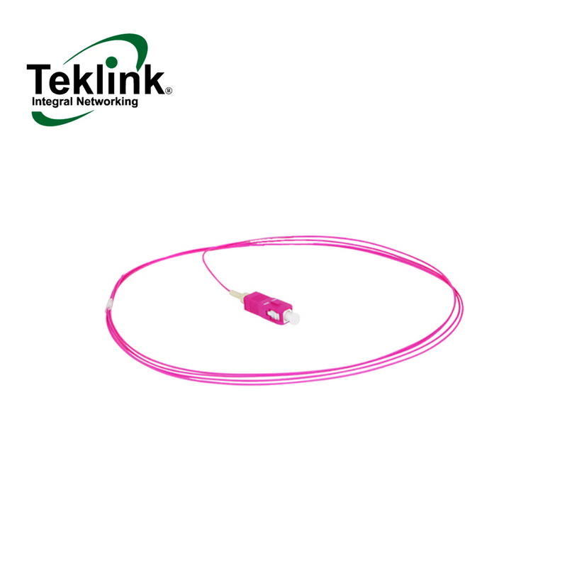 Pigtail fibra  SC/UPC MM OM4 50/125 1 MTS PVC JACKET 0.9MM  Marca: Teklink