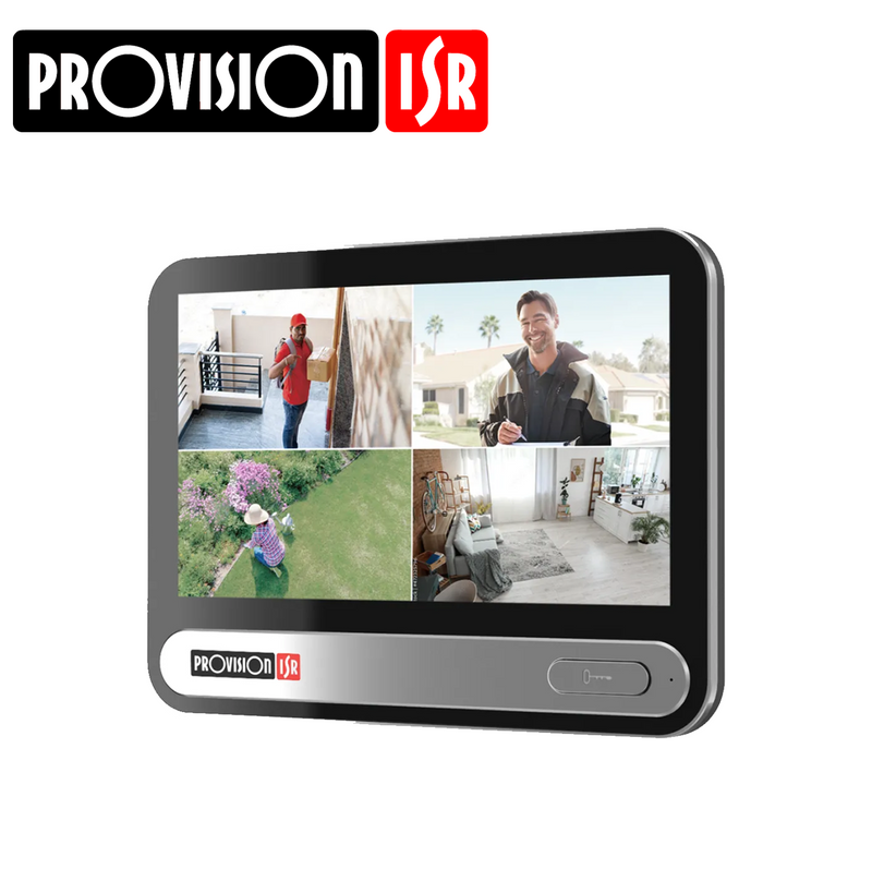 Pantalla de intercomunicador color negro, con caja audio bidireccional interior MON-TCH7-B Marca: Provision ISR