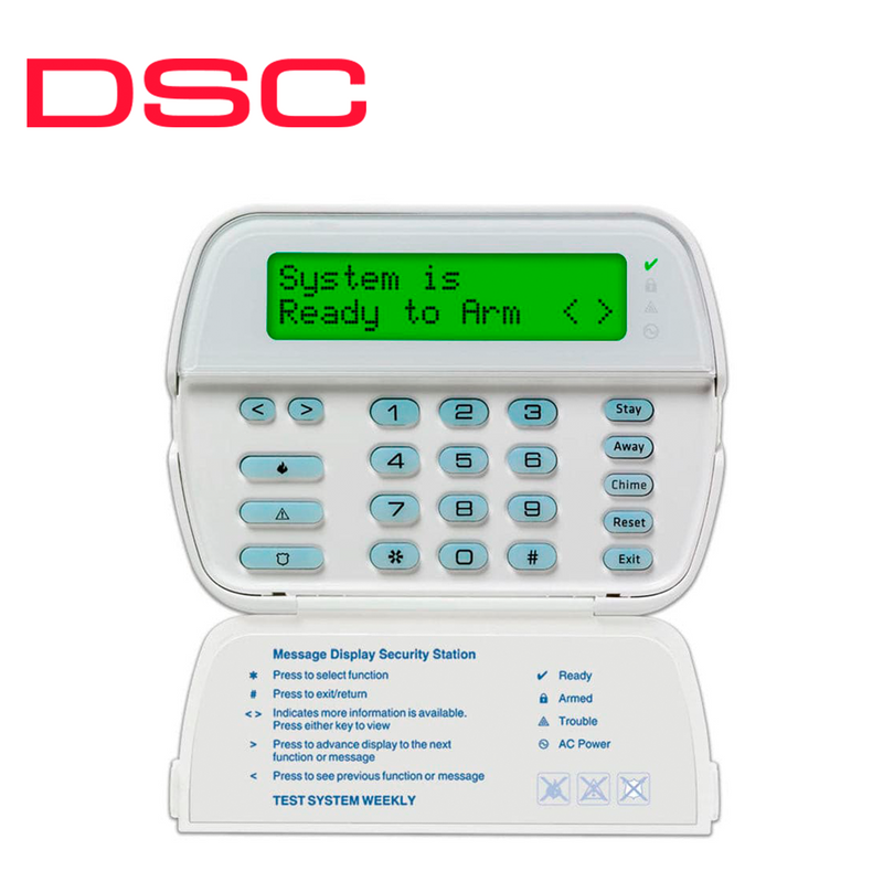 Teclado inalámbrico LCD de hasta 64 zonas RFK5564L1 Marca: DSC