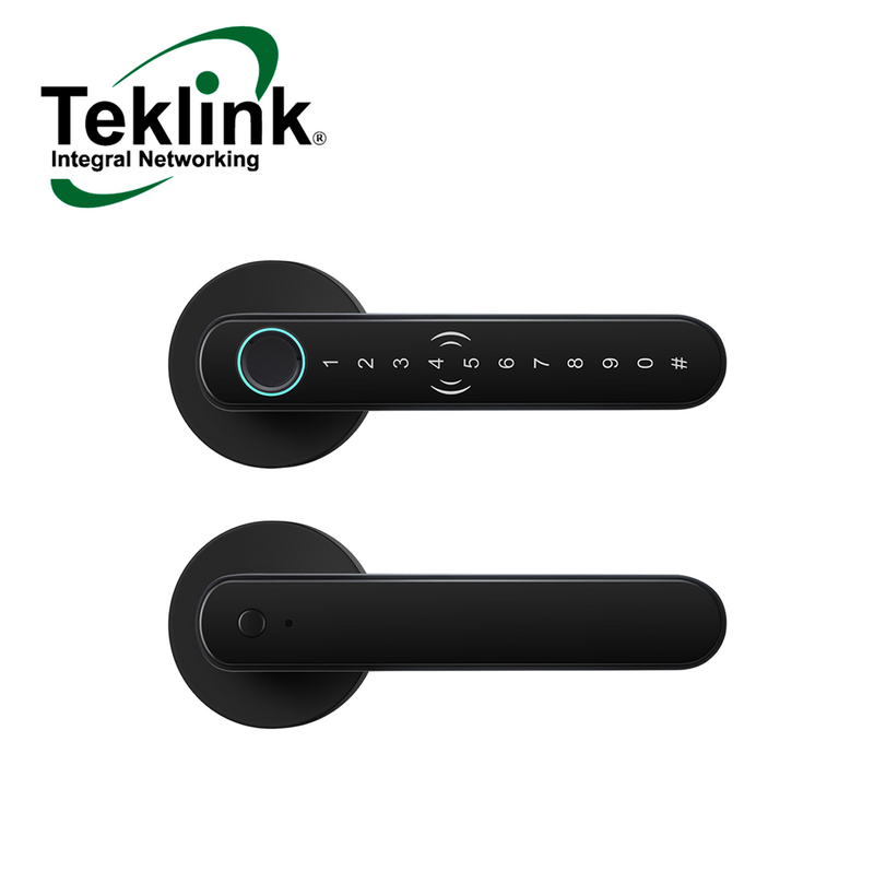 Llavin manija inteligente Bluetooth huella + código 1000 usuarios tecnología Tuya TK-T8-IC Marca: Teklink