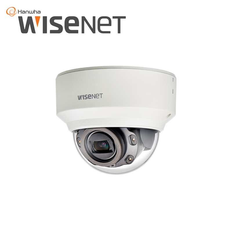 Camara IP Tipo Domo Interior 2MP / Lente Motorizado 2.8-12mm / IR 30M XND-6080RV Marca: Hanwha