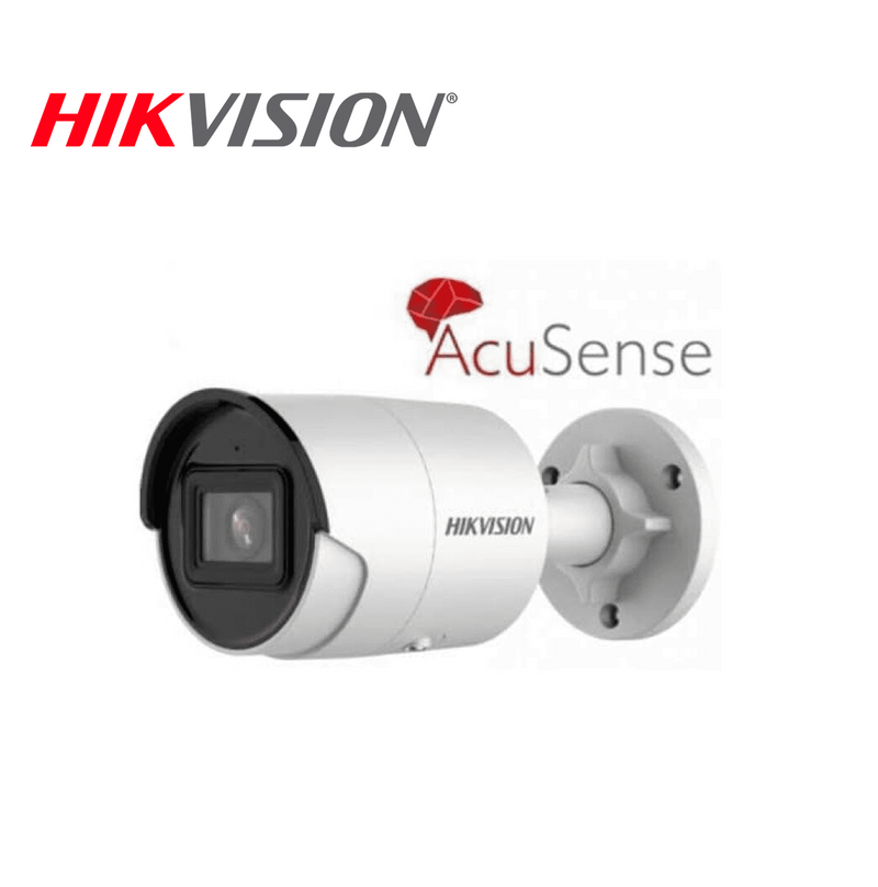 Cámara IP bullet 8 MP 4K para exteriores con lente fija de 2.8mm Marca: Hikvision