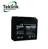 Batería de 12V  17AH para alarma BAT-PL17 Marca: Teklink
