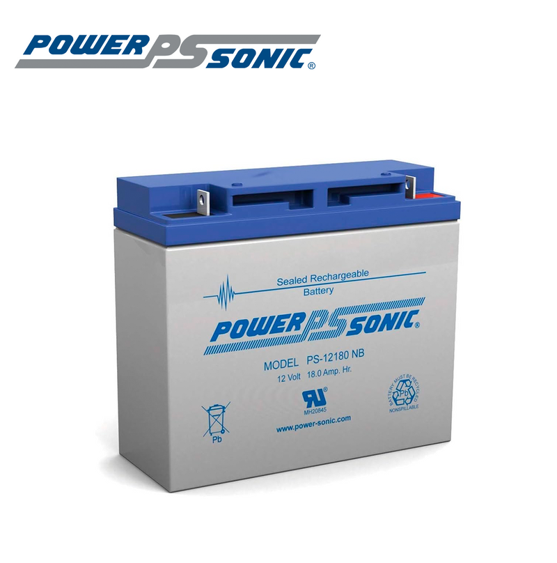 Batería recargable 12V-18A PS-12180NB terminal NB Marca: Power Sonic