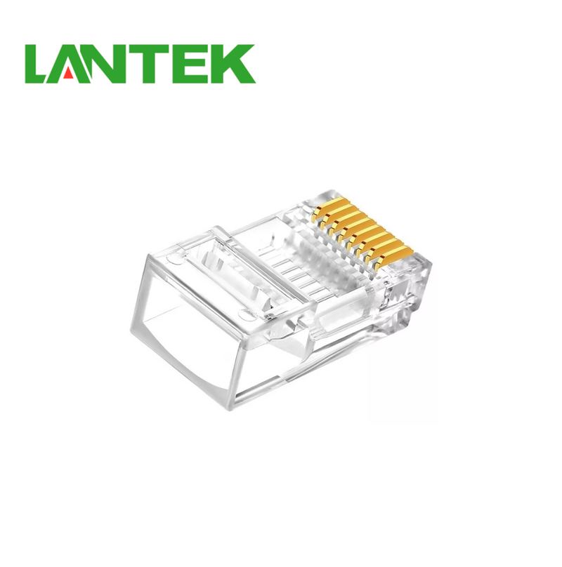 Terminal RJ45 plug CAT5 y CAT6 PAQUETE 100 UNIDADES LTK-C6T100 Marca: Lantek