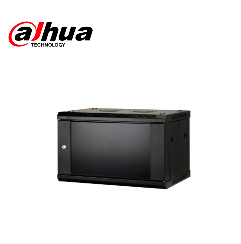 Gabinete 6U 19” Dahua, 600mmx450mmx372mm, capacidad 40kgs PFC200D6U4D Marca: Dahua
