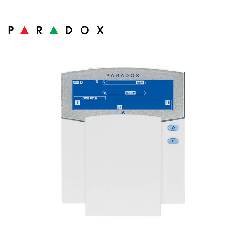 Teclado LCD inalámbrico de 48 zonas 2 particiones K38M Marca: Paradox