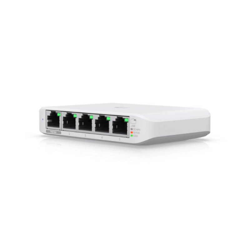 Switch administrable compacto de 5 puertos 10/100/1000 Mbps Marca:UBIQUITI