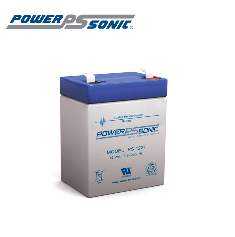 Batería de 12 voltios 2.9 amperios PS-1227 Marca: Power Sonic
