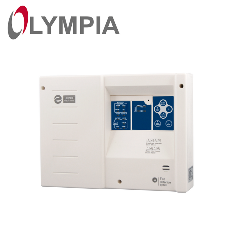 Panel convencional de 6 zonas trabaja con 95V a 260 V AC BS-1636 Marca: OLYMPIA