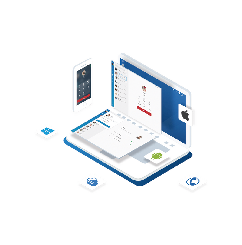 Conmutador en nube 5 extensiones Enterprise anuales Marca: Yeastar