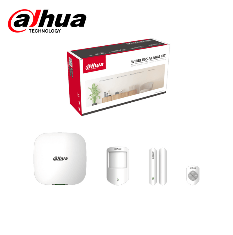 Kit de alarma, con puerto RJ45 y WIFI, (Contacto magnético + Sensor de movimiento + control) ARTARC3000H03W2 Marca: Dahua