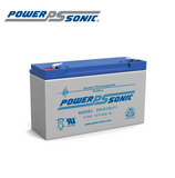 Batería de 6 voltios 12 amperios PS-6100 F1 Marca: Power Sonic