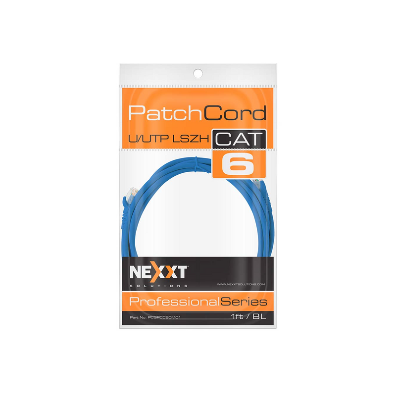 Patch Cord UTP multifilar Cat6 PCGPCC6CM01BL Marca: Nexxt