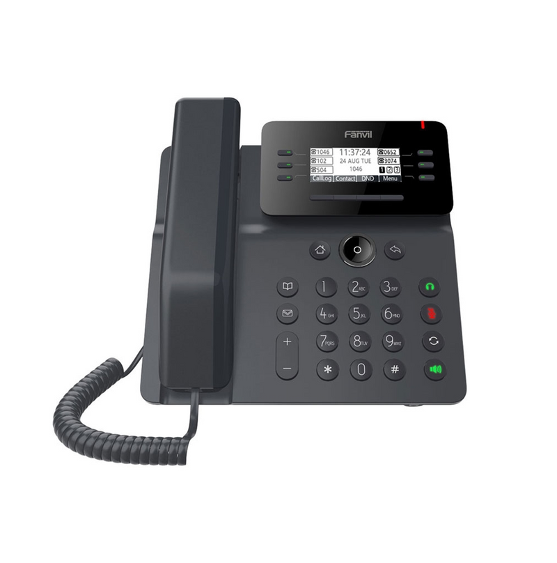 Telefono IP con un diseño de auricular ergonómico LCD gráfico de 2,7” V62 Marca: Fanvil