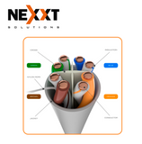 Cable de par trenzado 4 pares Cat6 AB356NXT01  Marca: Nexxt