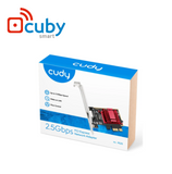 Tarjeta de red PE25 ethernet 2.5gbps PCIE Marca: Cuby