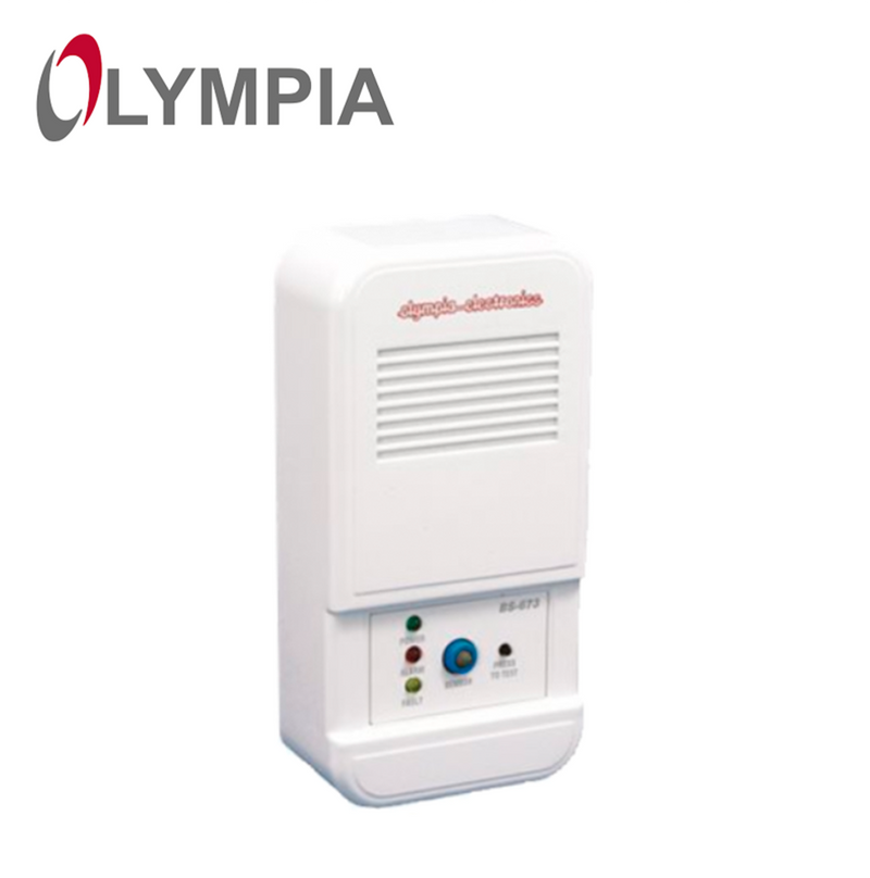 Sensor de Gas Blanco de 12VDC con Luz LED BS-674 Marca Olympia