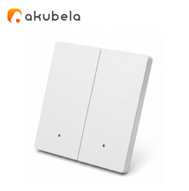 Apagador Esmerilado 2 Canales (Blanco) ZBG4 Marca: Akubela