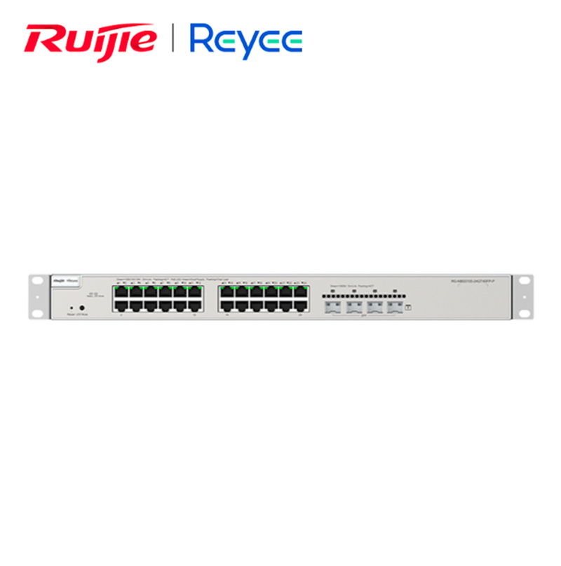 Switch de 24 Puertos NBS5200-24GT4XS-P Marca: Ruiji-Reyee