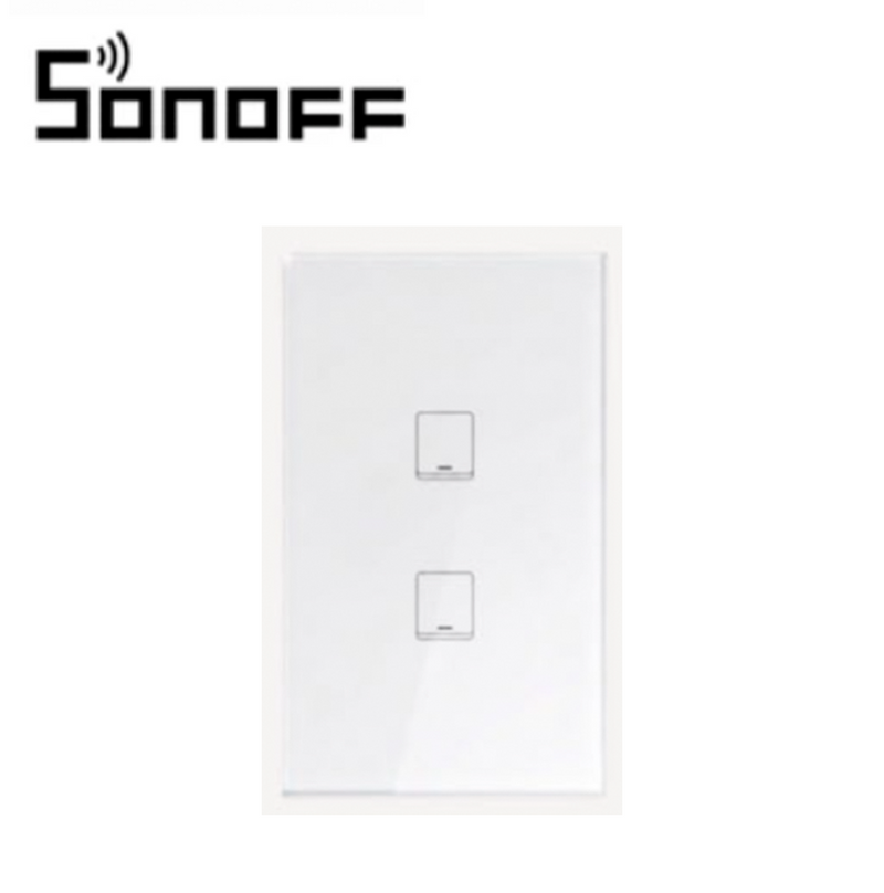 Interruptor Inteligente 2 Canales Táctil  NONWHT002 Marca: Sonoff