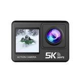 Cámara para casco de moto 5K UHD+ Doble Pantalla