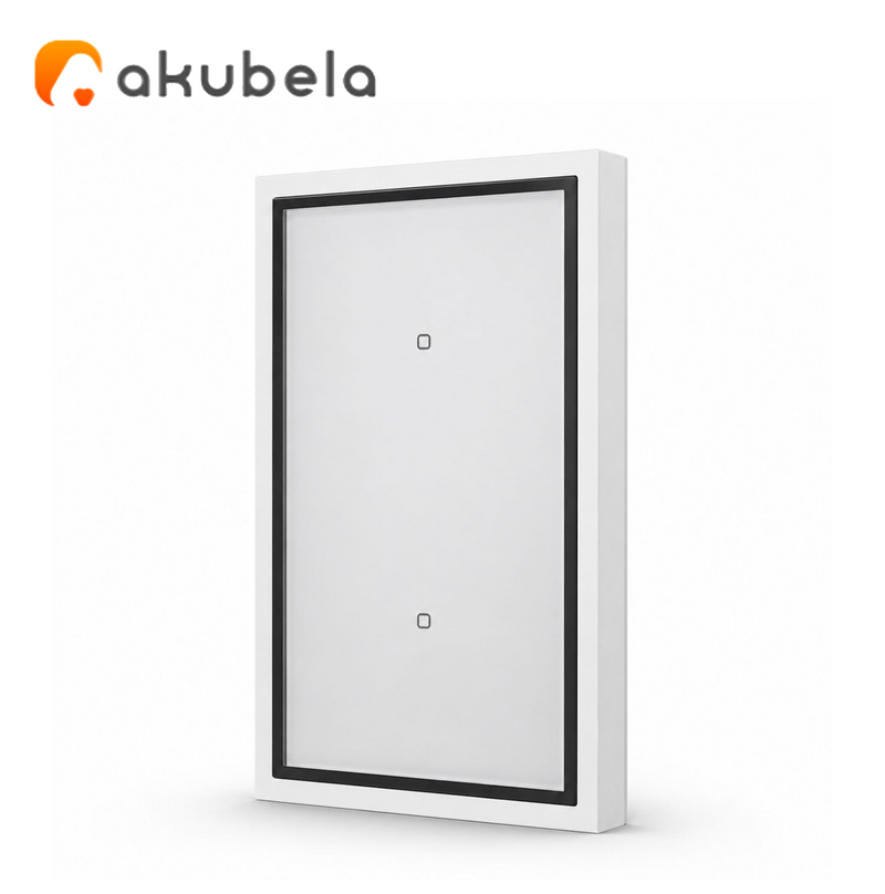 Apagador Inteligente Sin Neutro 2 Canales ZBG2 Marca: Akubela