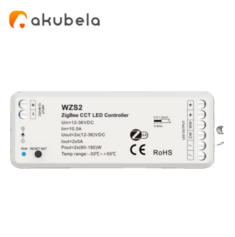 Controlador de  luz LED WZS2 Marca: Akubela
