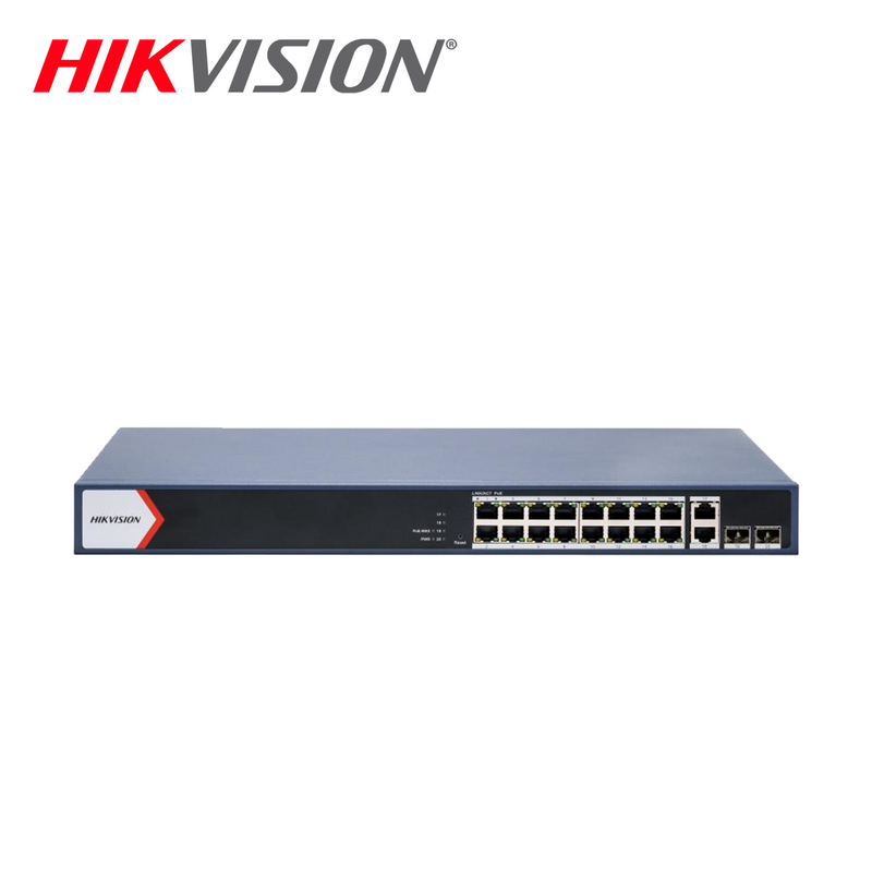 Switch PoE 16 Puertos Inteligente DS-3E1520P-EI/M Marca: Hikvision